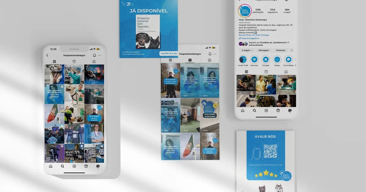 Hospital Referência Veterinária Montenegro — Comunicação digital